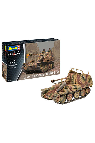 REVELL Vehicle Model Sd.Kfz. 138 Marder III Ausf. M Scale 1:72