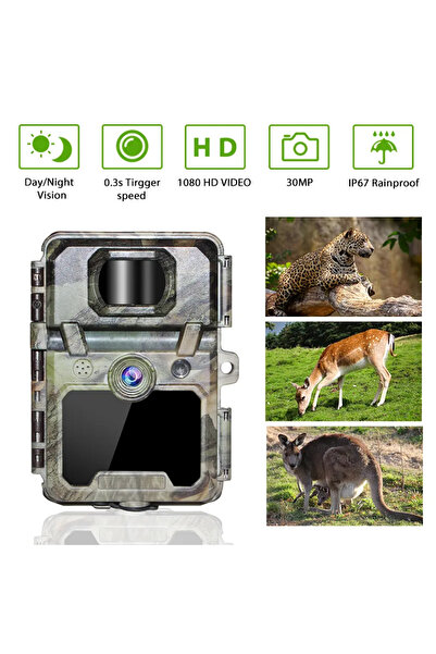 Keep TSS-571 Hunting Camera, 30MP Photo, with Image and Video Storage on SD Card