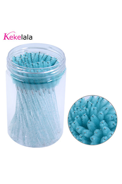 Choice1 فرشاة تمديد الرموش بنكهة النعناع في زجاجة، 50 قطعة/زجاجة، مع عبوة، فرشاة ماسكارا للحواجب والرموش