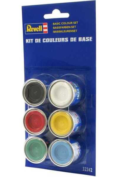 REVELL Enamel Color Set – Base (6 X 14 Ml) – Kit Type Rev 32342