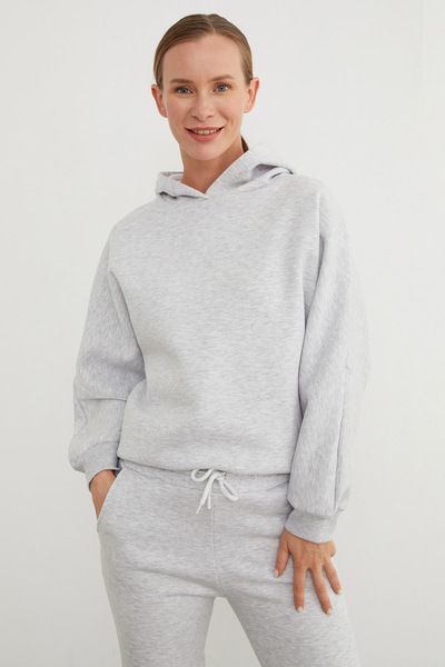 Fulla Moda 3 Thread Basic Hooded Jogger Tracksuit Set