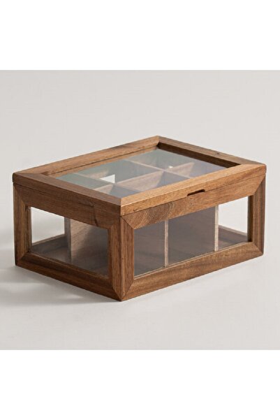 Dallaty acacia wood tea box 21*16*10cm