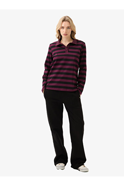 Blackspade Women's Polo Neck T-Shirt 60583 - Black