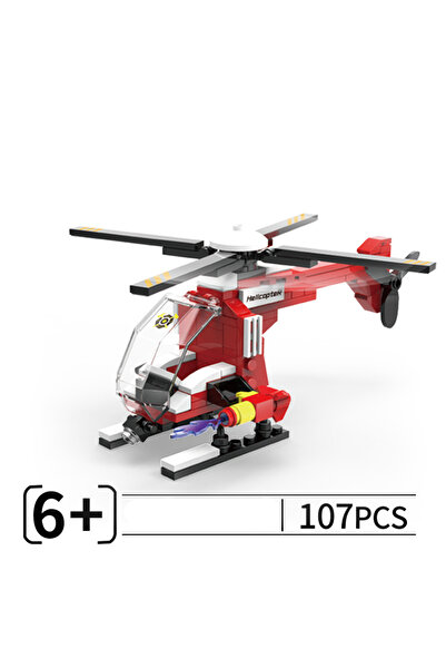 Choice3 No Box 107pcs NEW DIY MOC City SWAT Super Police Sports Car Truck Dual-Rotor Helicopter Famous Build