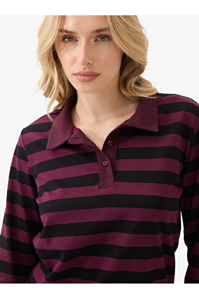 Blackspade Women's Polo Neck T-Shirt 60583 - Black