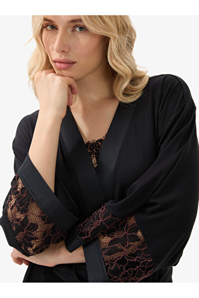 Blackspade Women's Dressing Gown 51900 - Black