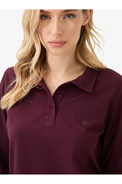 Blackspade Γυναικείο μπλουζάκι με λαιμόκοψη πόλο 60582 - Βουργουνδία