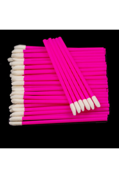 Choice6 hot pink Kekelala 50Pcs Disposable Lip Brushes Lipstick Gloss Applica...