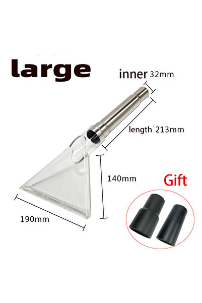 Choice ملحق أداة شفط السجاد الكبيرة - أداة تنظيف مكنسة كهربائية شفافة لمفروشات السيارات