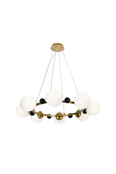 RFAN Pandantiv, Model F005-8, Cu 8 Abajururi, 8 x E27, Înălțime Reglabilă, Au...