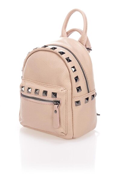 Massimo Castelli Rucsac din piele, cipria