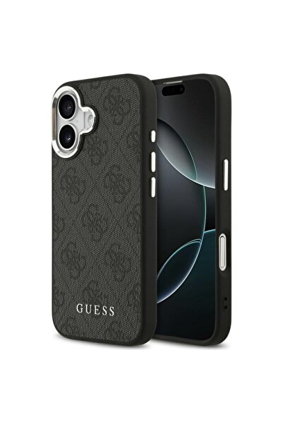 Guess Γνήσια σκληρή θήκη iPhone 17 4G Classic Logo MagSafe, μαύρη