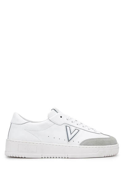 Mario Valentino Women's Genuine Leather White Sneakers & Sports Shoes