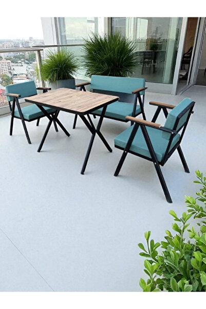 Dekoroom's Vera 2-1-1- bahçe balkon mobilyası , oturma grubu , çay seti