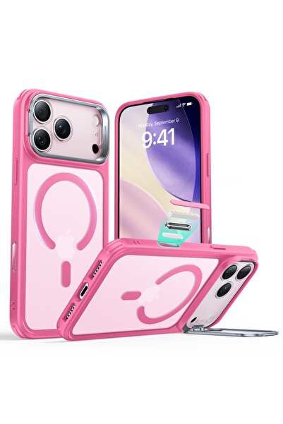 ESR Case for iPhone 17 Pro, Classic Hybrid HaloLock Kickstand, Pink