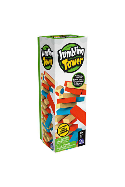 Spinmaster Turnul buclucas cu 48 piese de lemn colorate