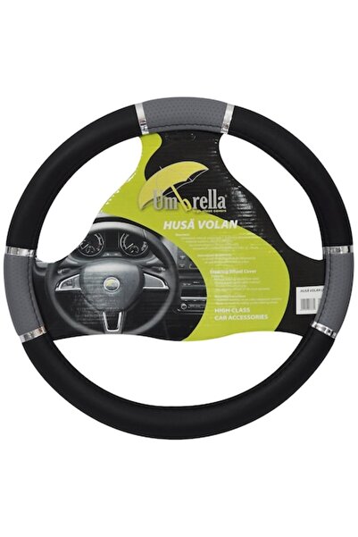 Umbrella Lux Steering Wheel Cover, Gray