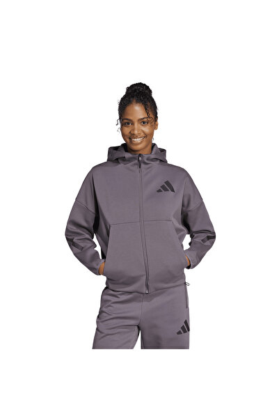 adidas Zne Fz Γυναικείο Μπεζ Φούτερ ΓΥΝΑΙΚΕΙΟ ΦΟΥΤΕΡ JD5985