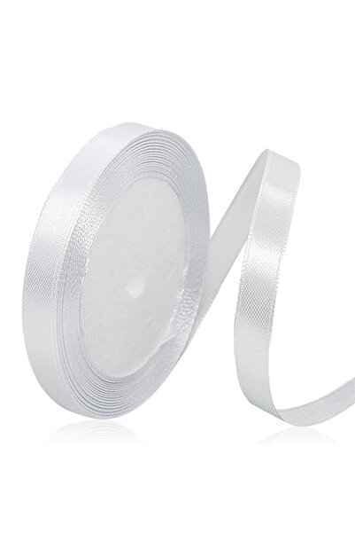 Share the Love شريط ساتان 12 مم - طول 25 ياردة - أبيض