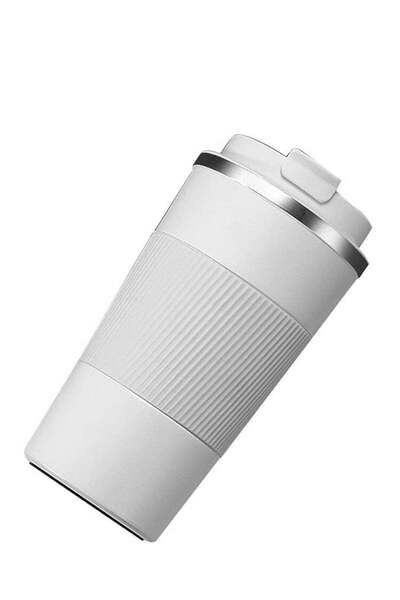 Alcoach كوب قهوة بغطاء مانع للتسرب STEELE-14