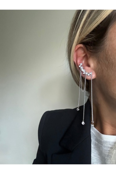 Rossetto Atelier Imported Silver Shiva Earrings&Earcuff