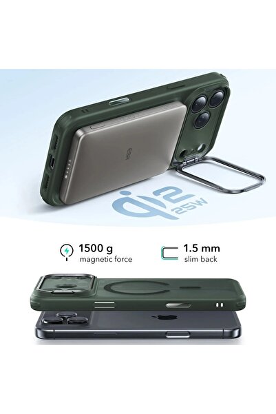 ESR Θήκη για iPhone 17, Κλασική υβριδική βάση HaloLock, Πράσινη