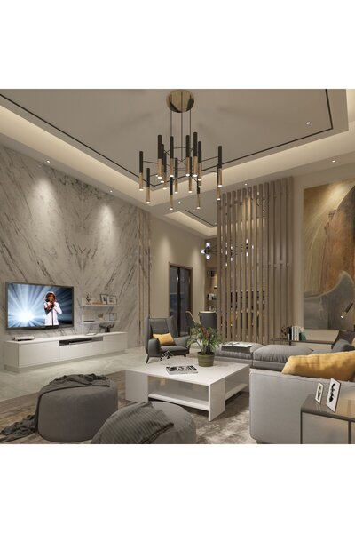 Decoraktiv Trendstyle 4s Mdf Tv Ünitesi ve Orta Sehpa 2'li Set