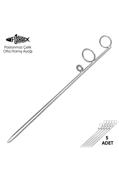 Genel Markalar Olta Kamış Ayağı - Paslanmaz Çelik - Fishack - Galvaniz Kaplamalı - 5'li