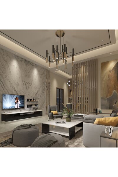 Decoraktiv Trendstyle 4s Mdf Tv Ünitesi ve Orta Sehpa 2'li Set