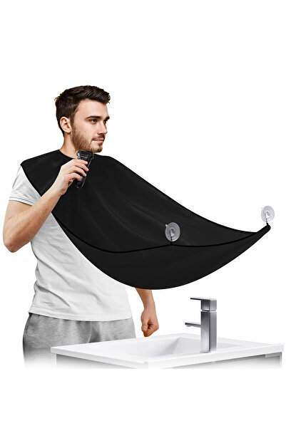 Ganjem Sakal Traş Önlüğü Evde Saç Sakal Tıraş Örtüsü Erkek Kıl Tüy Toplama Be...