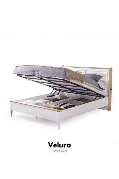 Velura Home & Living Legna Yatak Odası Takımı (10 Kapaklı Köşe Dolap + Şifonyer + Komodin + Karyola)