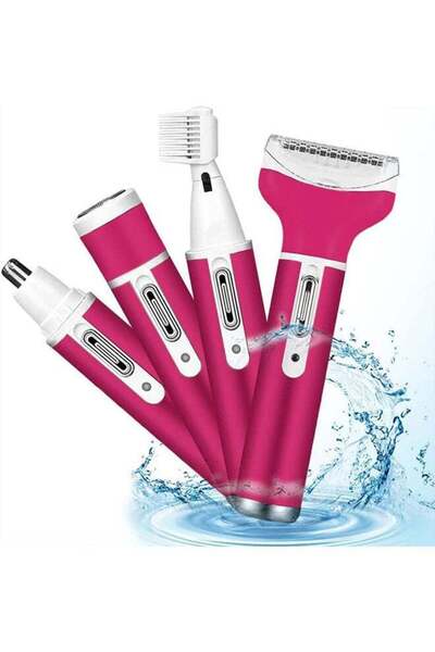 Saharaz ماكينة حلاقة كهربائية للنساء، 4 في 1 لإزالة شعر الجسم للنساء، ماكينة حلاقة محمولة للسيدات، قابلة لإعادة الشحن عبر USB