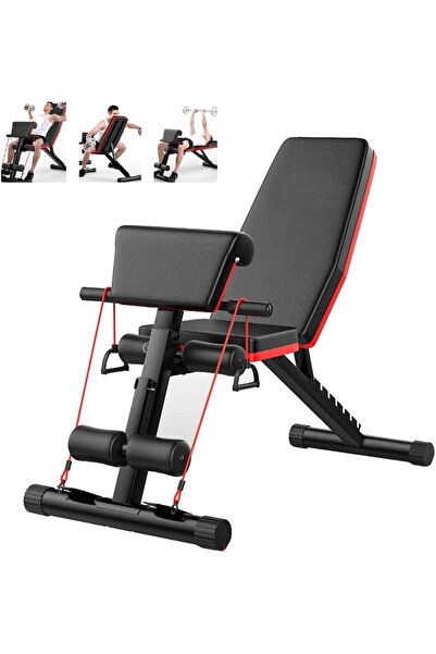 MAAS Adjustable Weight Bench, Foldable Roman Bench 4-in-1 for Full Body Workout by MAS