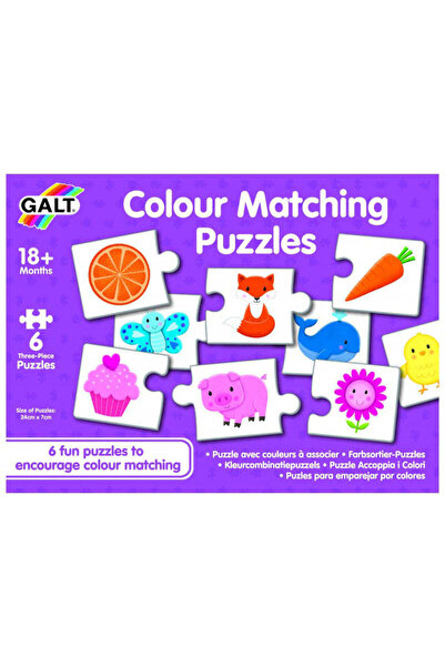 Galt Set de 6 puzzle-uri Lumea culorilor Galt, 18 luni+