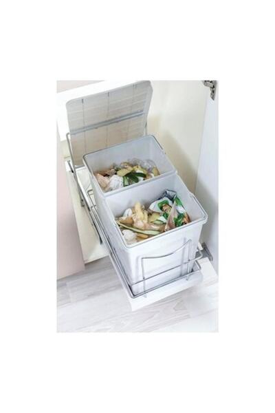Store Çöp Kovası, 28 Litre, Çift Bölmeli, Otomatik Kapaklı