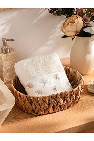LC Waikiki Floral Embroidered Face Towel 50X80 cm (S4)