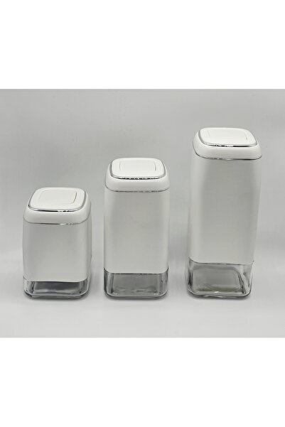 Tekbir 3 PARÇA KİLİTLİ VAKUMLU CAM KAVANOZ SETİ