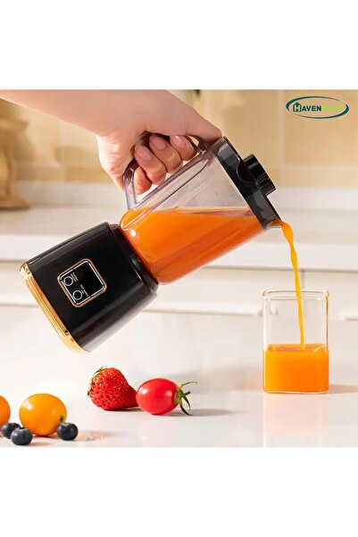 HavenPlus Portable Mini Juicer 750ml – USB Type-C Rechargeable Smoothie Maker for Juices, Shakes