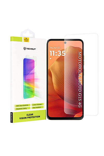 Techsuit Folie sticla Motorola Moto G15 Clear Vision Glass, transparenta
