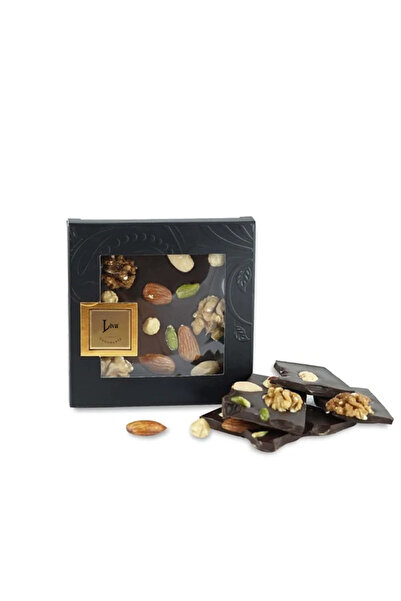 Liva Shop Kuruyemişli Çikolata Rüyası Bitter Tablet Çikolata 80g