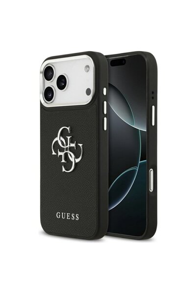 Guess Carcasă originală pentru iPhone 17 Pro Max Hardcase 4G cu logo mare și ...