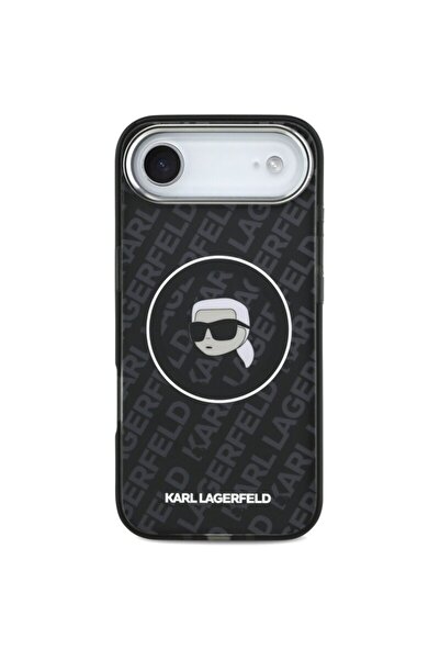 Karl Lagerfeld Husa iPhone 17 Air IML MagSafe, Karl's Head, neagră