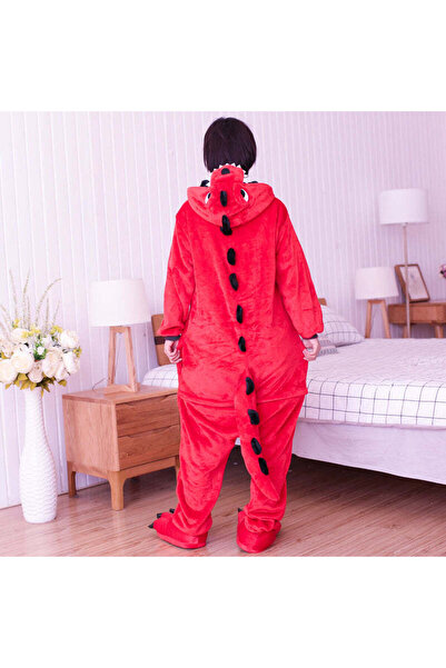 WildFashion Full-length fluffy pajamas with dragon pattern PJM149-311