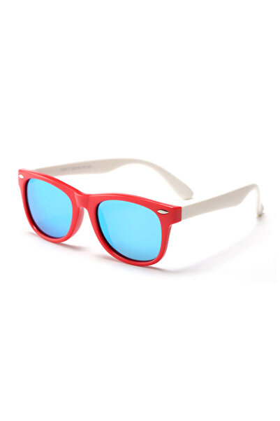 Techsuit Ochelari de soare polarizați pentru copii D802, roșii/alb/albastru