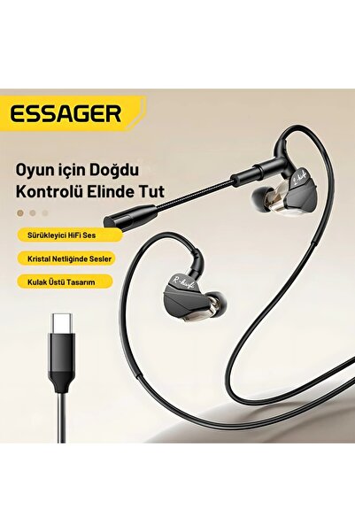 essager Pro Seri Profesyonel HiFi Kulaklık – Mikrofonlu, Yüksek Ses Kalitesi,...