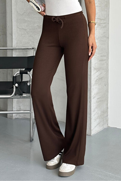 macharel jeans Παντελόνι Palazzo με ίσια ύφασμα με ραβδώσεις