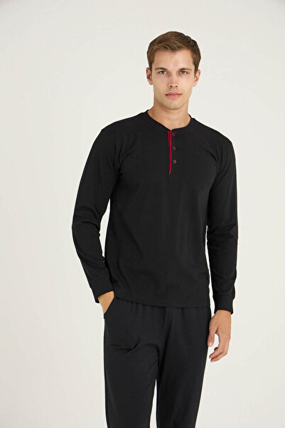 KLY Erkek Battal Boy Ribana Pijama Takımı Konforlu Uyku