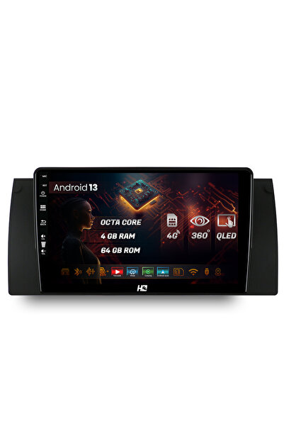 HUB64 Navigatie BMW E39/E53/E38, 4GB RAM, Android 13, Octacore, Slot Sim 4G