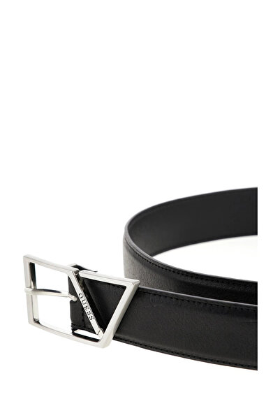 Guess Ανδρική μαύρη ρυθμιζόμενη δερμάτινη ζώνη Access BM7817P5335-BLA