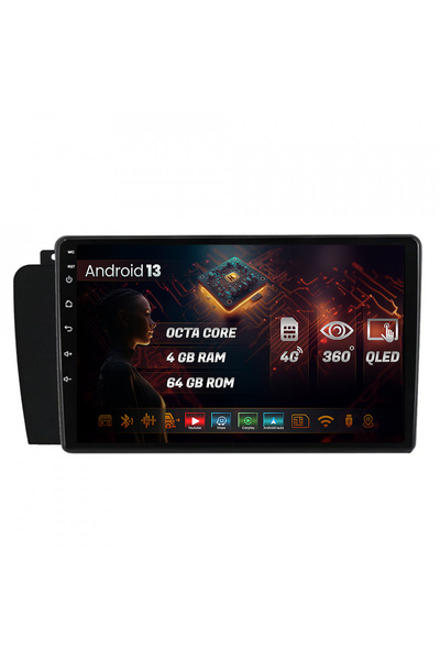 HUB64 Navigatie Volvo S60 (2004-2009), 4GB RAM, Android 13, Octacore, Slot Si...